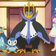 The Piplup evolution tree, as seen in the Pokémon anime. (Screenshot: Bulbapedia)